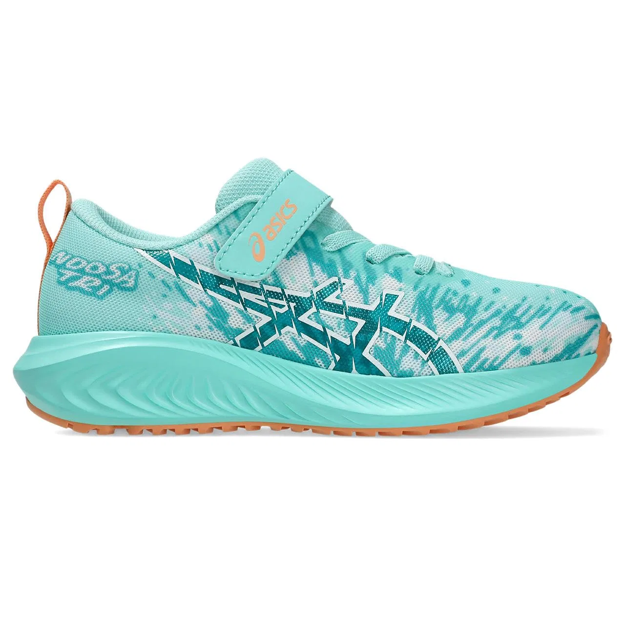 Детские кроссовки для мальчиков с принтом Gel-noosa Tri 16 PS ASICS, Mint Illuminated Wave Green — фото 3