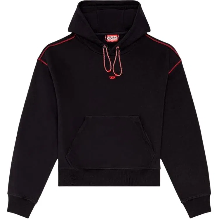 Женский свитшот с капюшоном DIESEL, Black