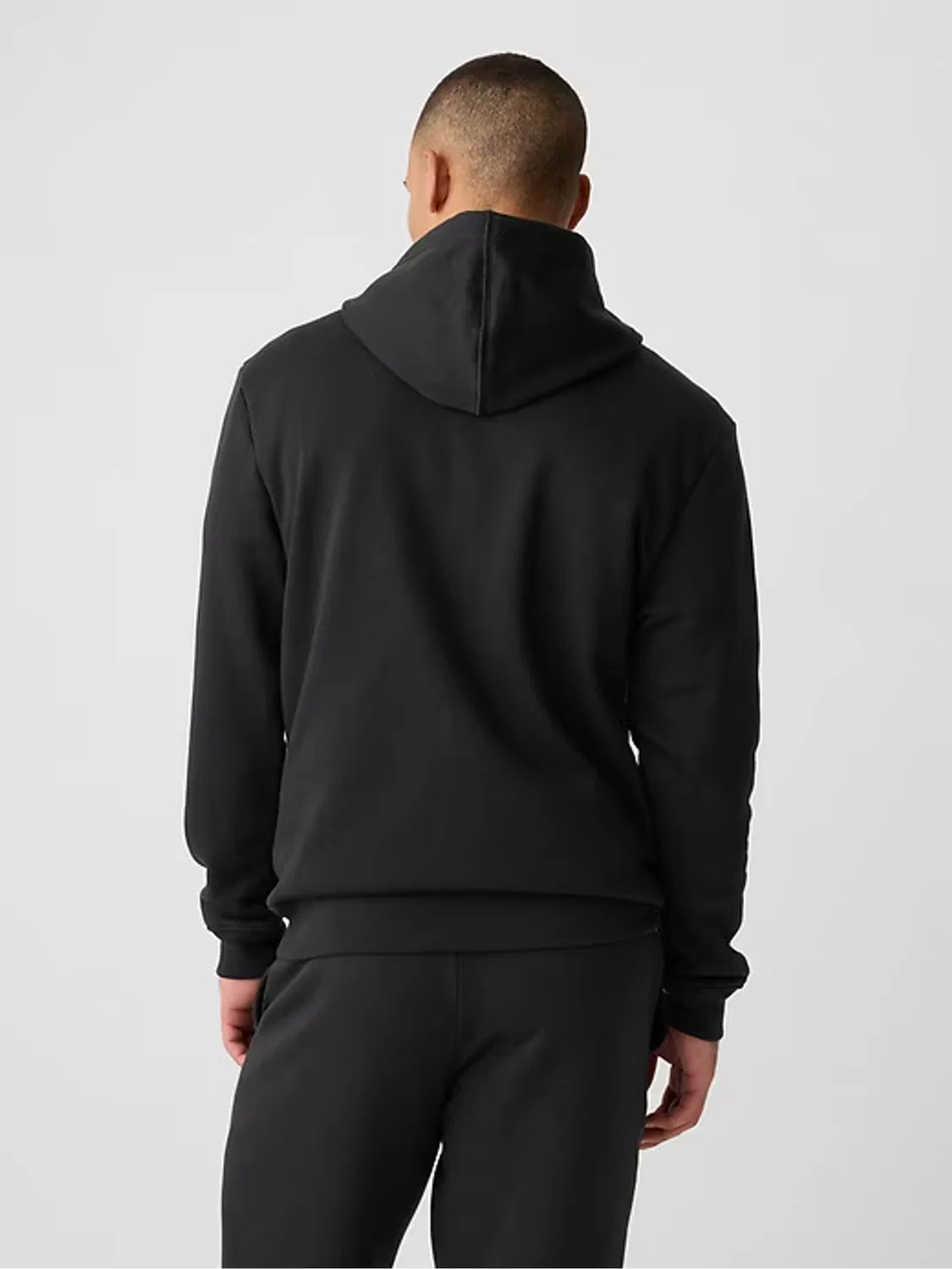 Худи, свободный крой, Relaxed Logo Hoodie Gap, черный — фото 4