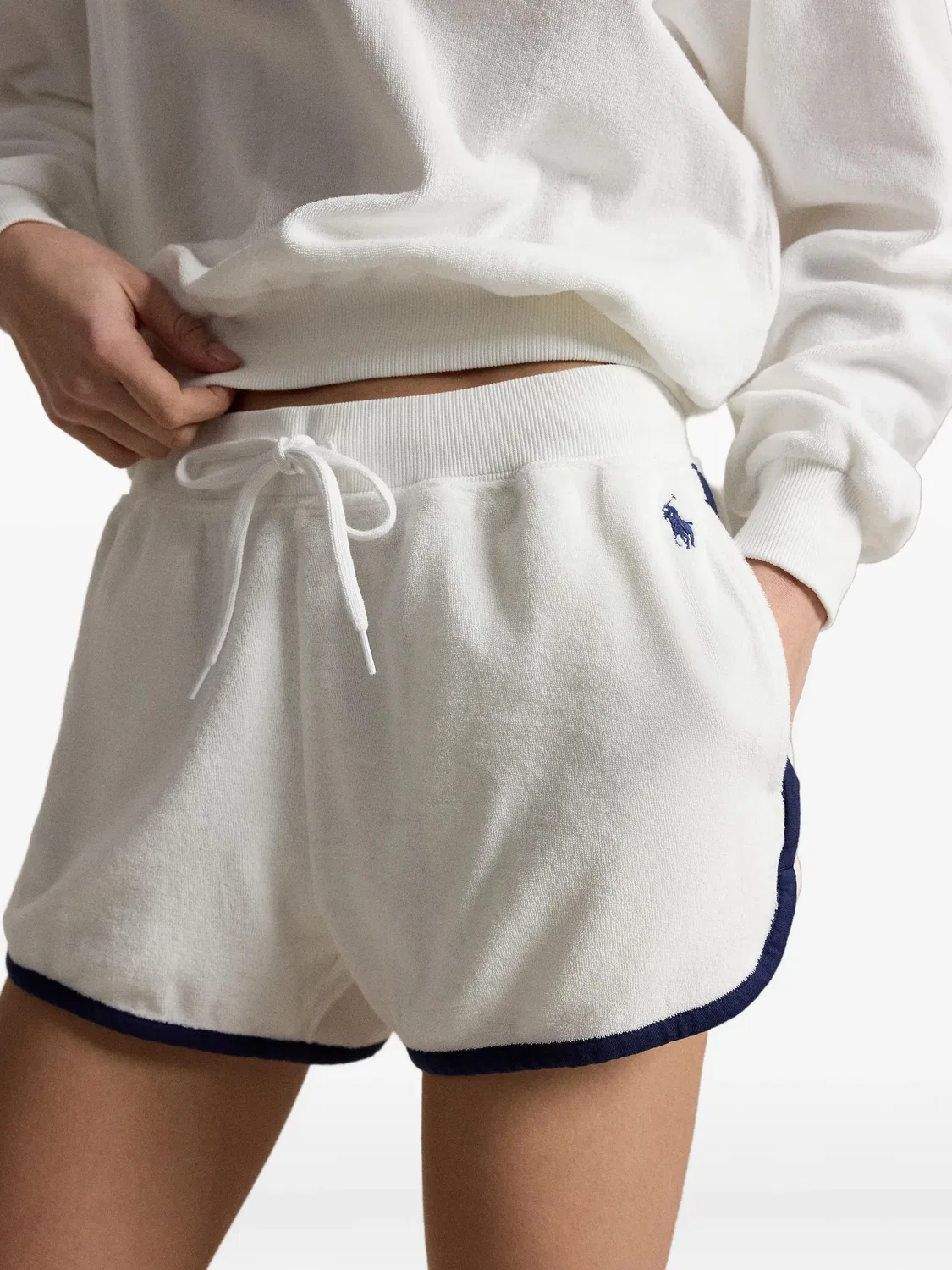Polo Ralph Lauren Мини-шорты с кулиской, нейтральные — фото 2