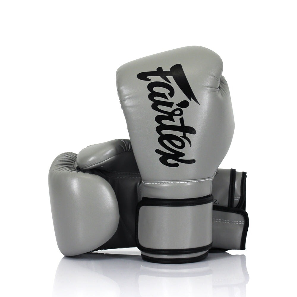

Боксерские перчатки Fairtex Microfiber, 12 oz., серый
