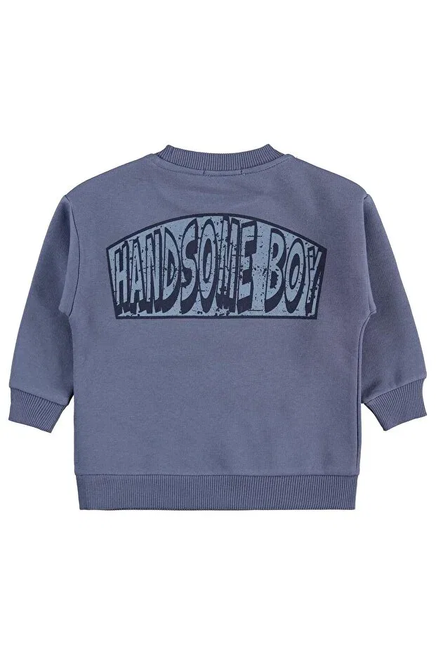 Детские свитшот для мальчиков с принтом Civil Boys, Dark Indigo — фото 2