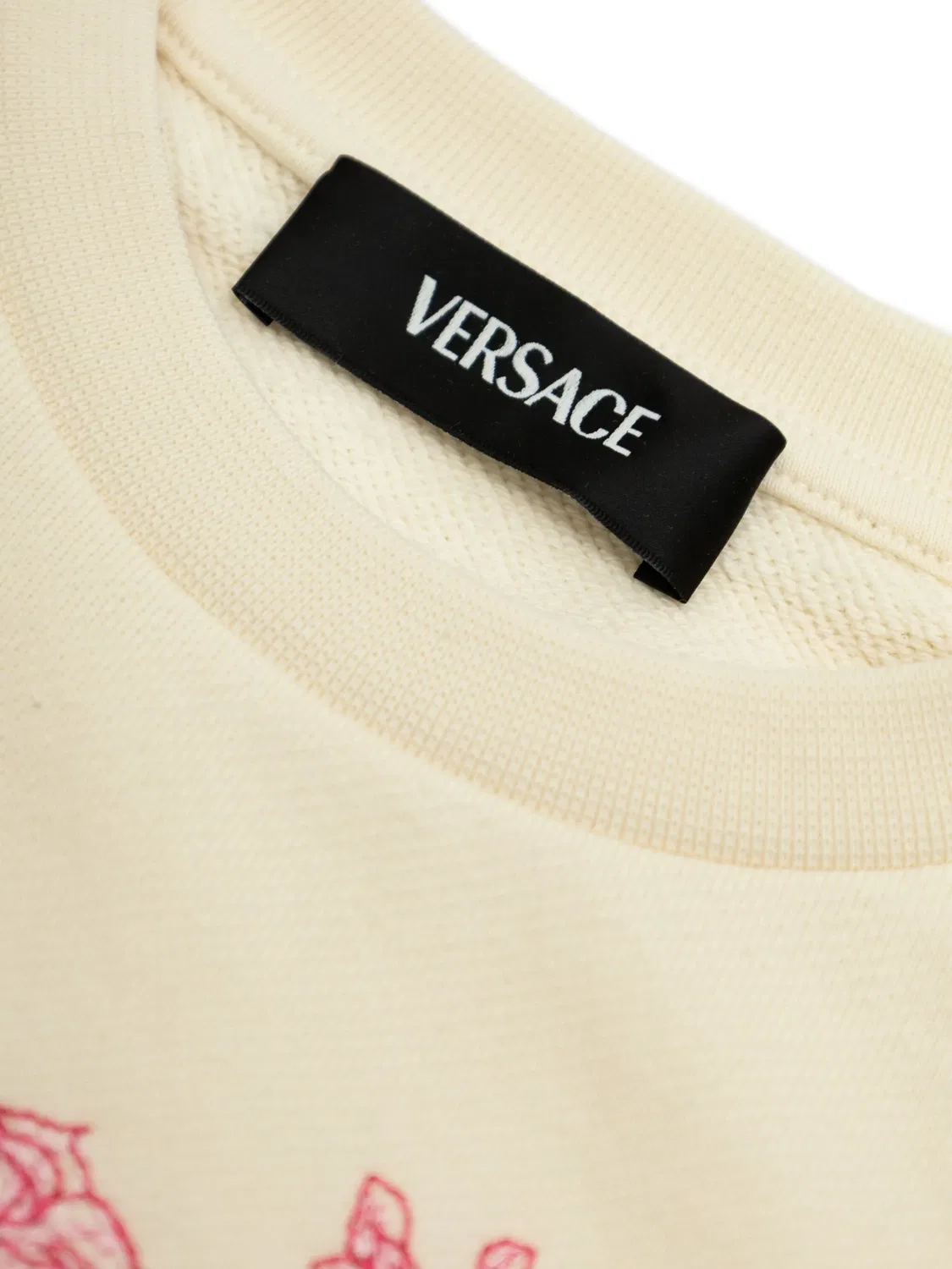 Толстовка с гербом Медузы Versace, кремовый — фото 2