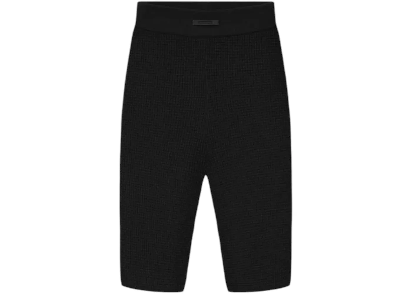 Женские шорты с вафельным переплетением Fear of God Essentials, Vintage Black