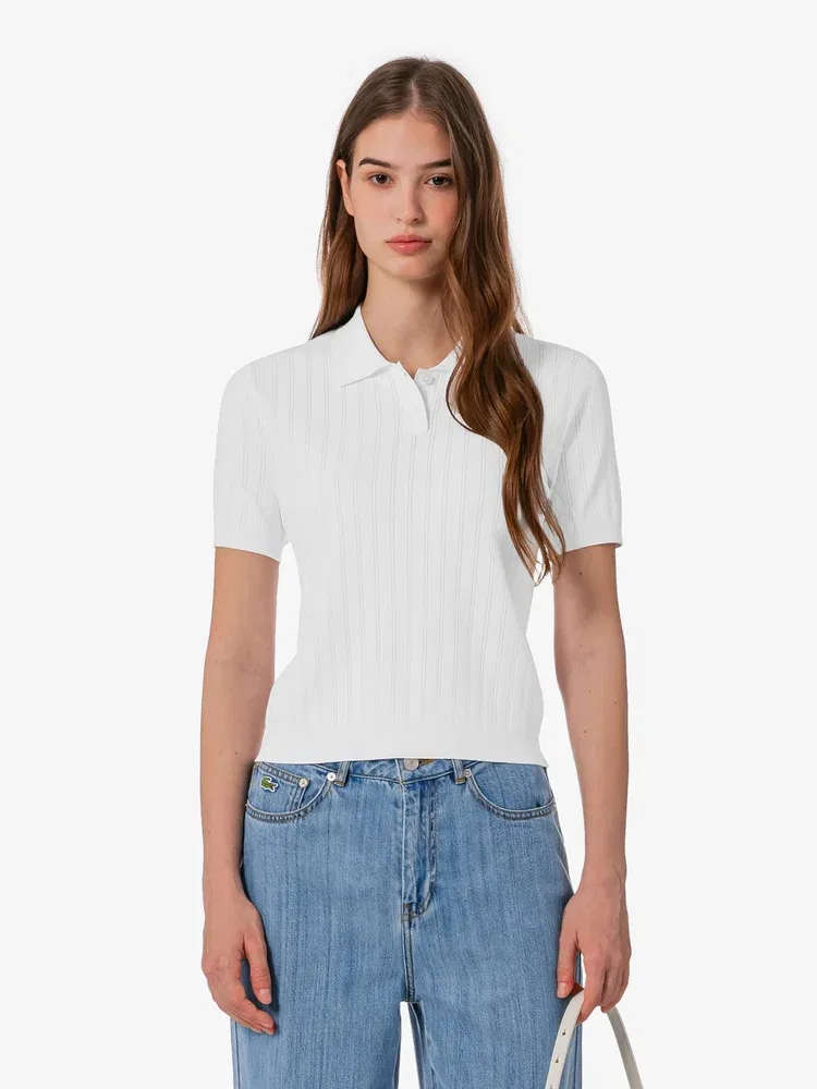 Поло Lacoste AF331E, Белое