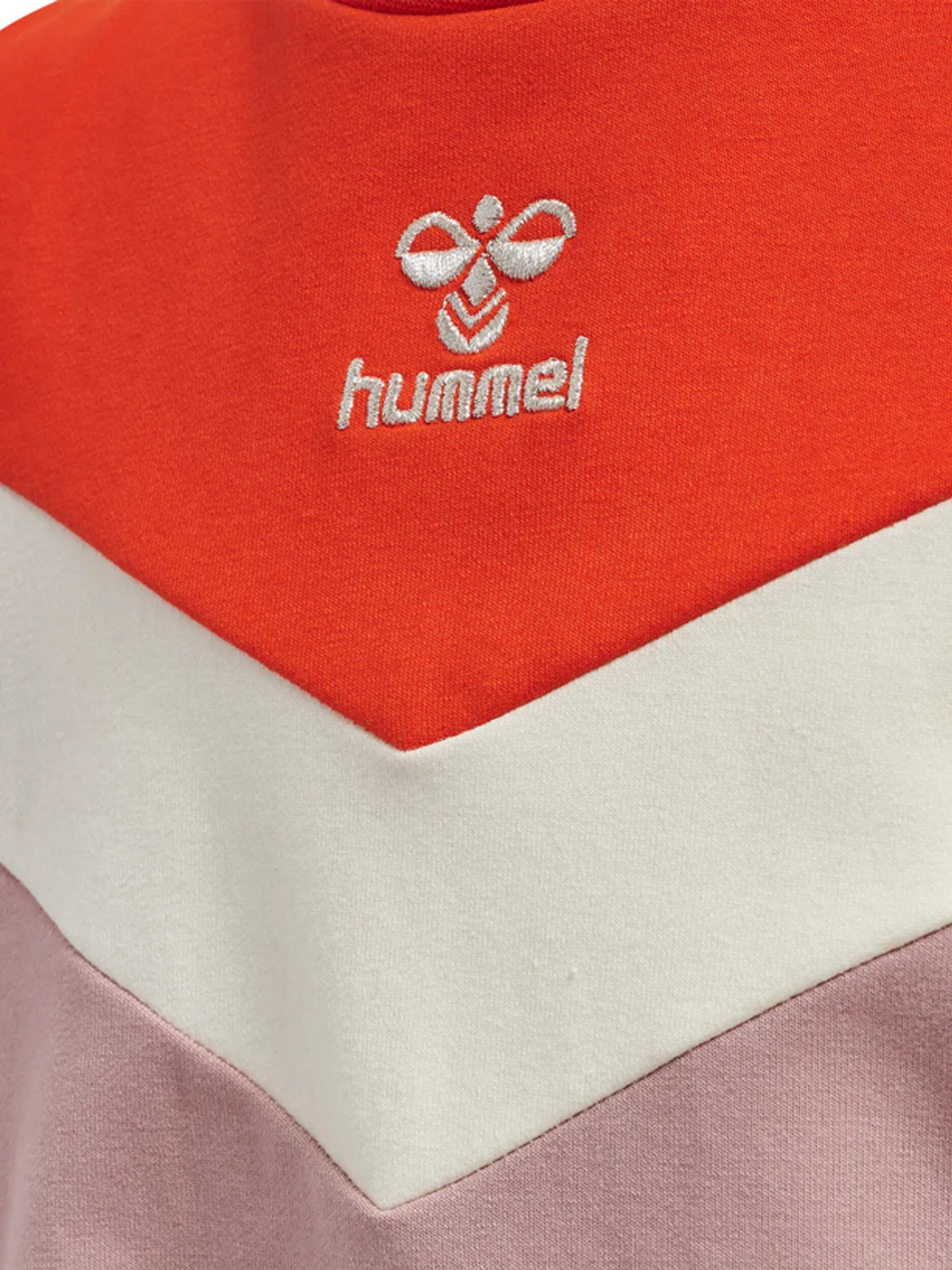 Детский свитшот для девочек с высоким воротником Hmlalvilda Hummel, Violett Hellrosa Blutenblattbeige — фото 3