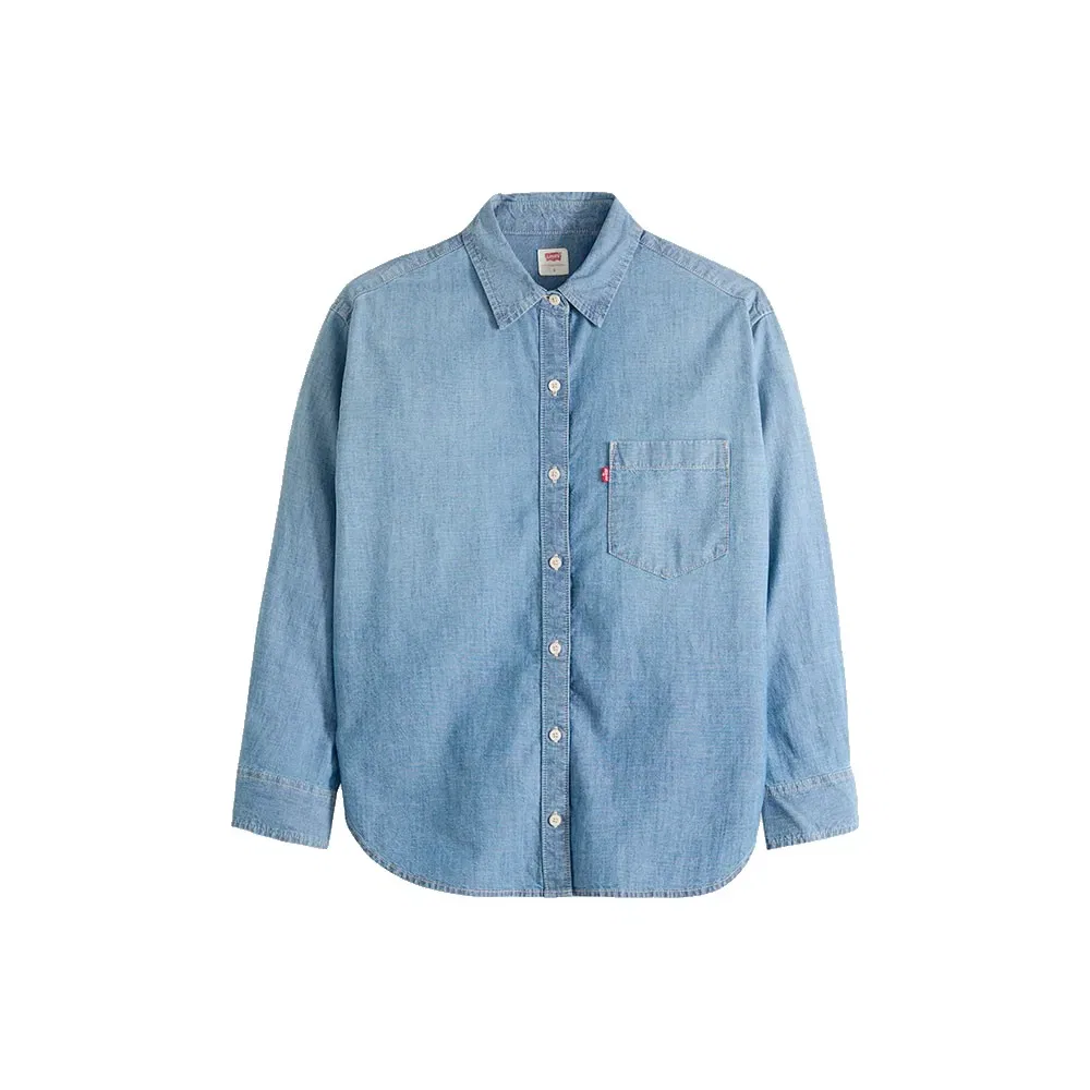 Женская рубашка с длинным рукавом Harlie Boyfriend Levi's, Blue — фото 3