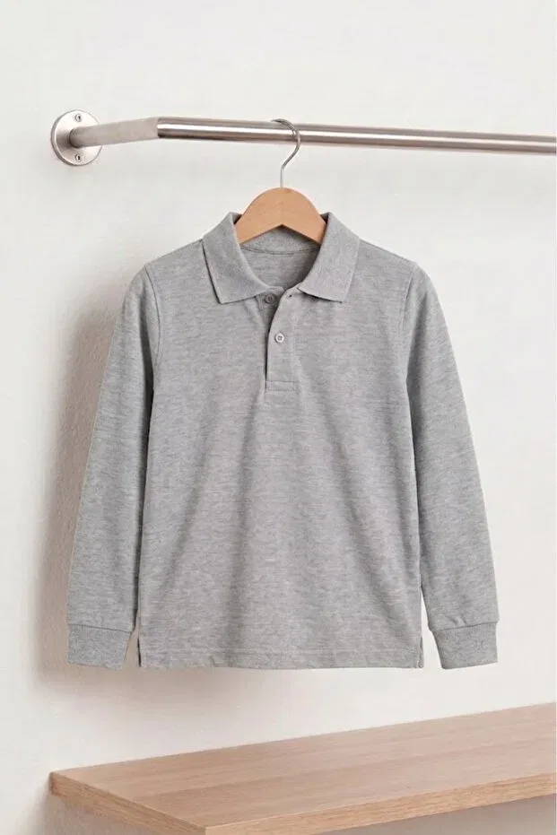 Детская футболка с длинным рукавом поло Nacar Store, Gray