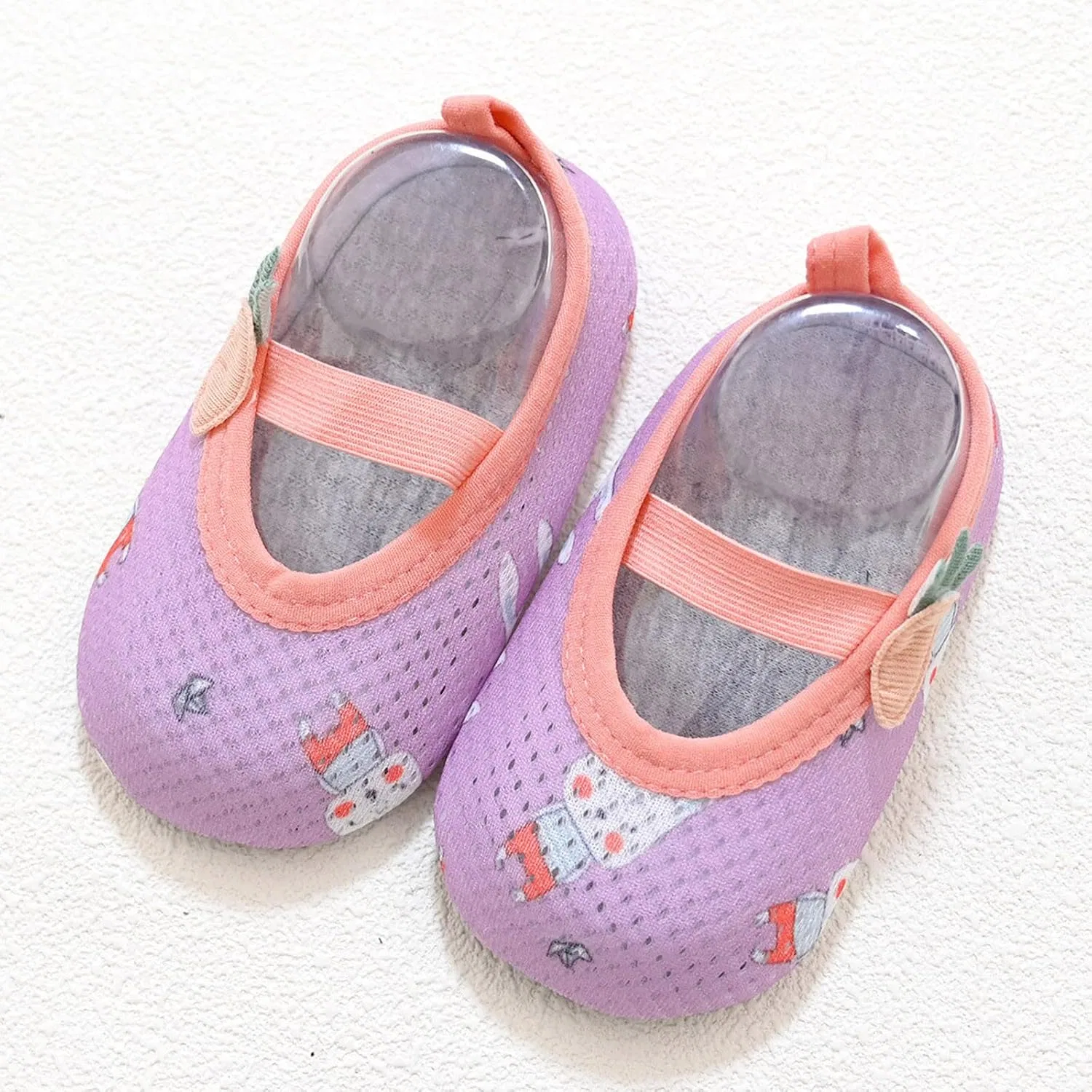 Детские кроссовки для первых шагов с мягкой подошвой, модель First-Walking Shoes, Purple — фото 2