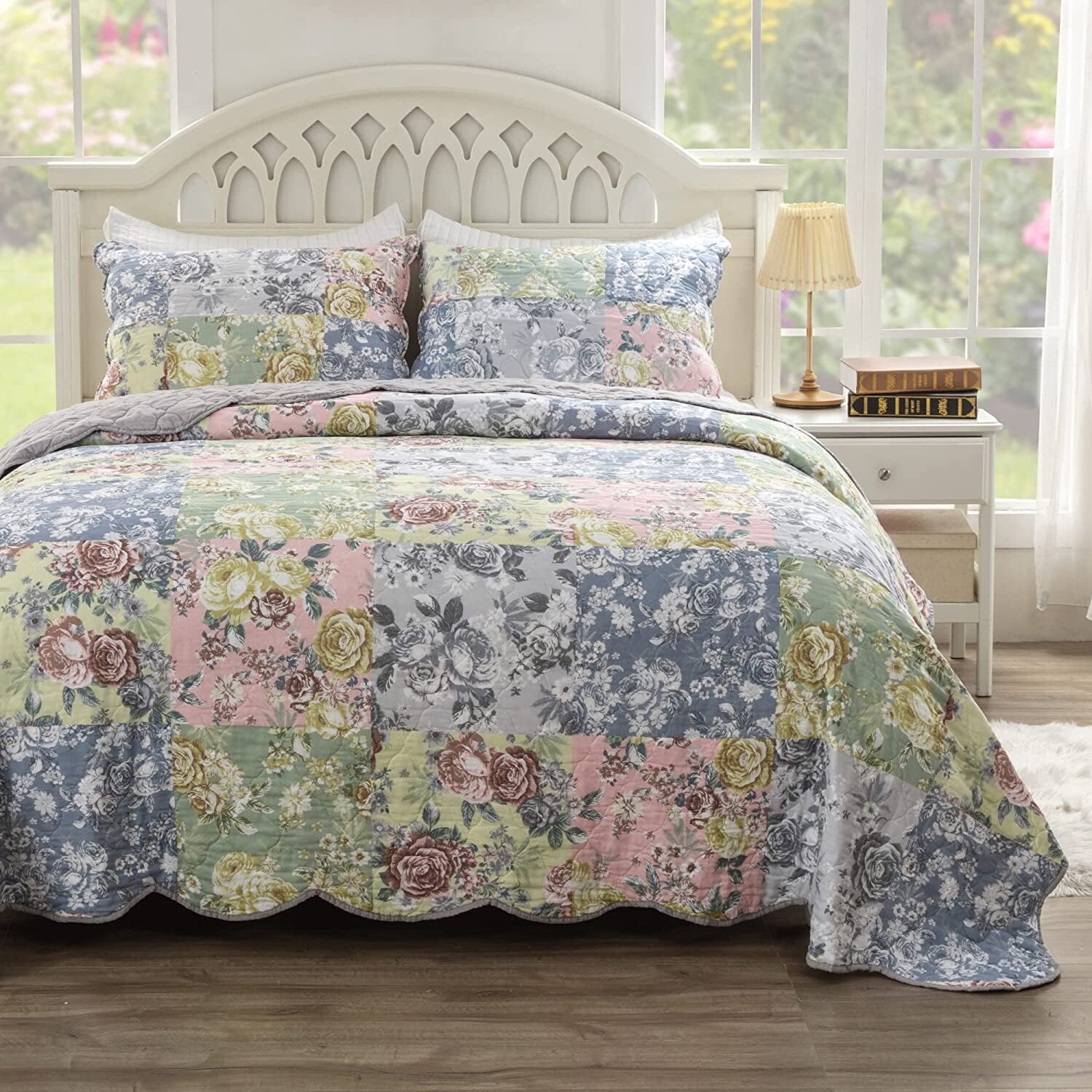 

Покрывало с цветочным принтом Greenland Home Fashions 2 предмета, разноцветный