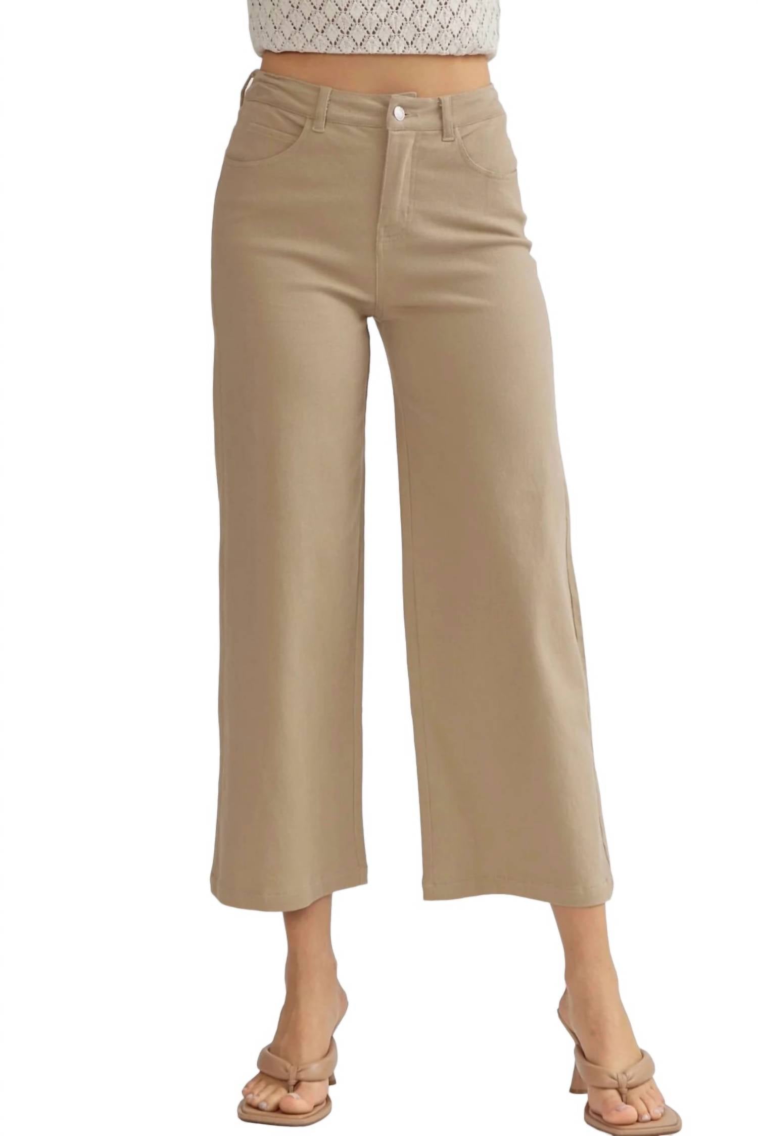 

Teri Wide Leg Джинсы бежевого цвета entro
