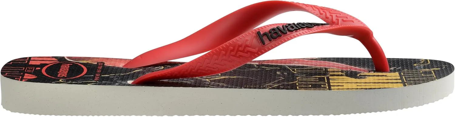

Havaianas - Топ Герои DC Удобные, прочные и легкие шлепанцы с подошвой с героями и злодеями, унисекс, взрослые, белый