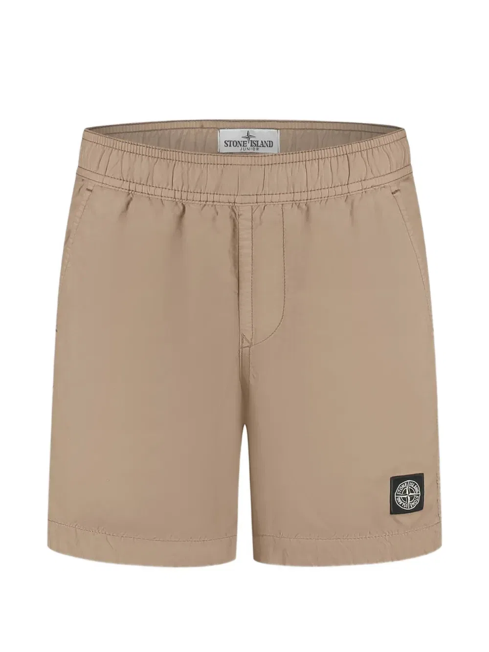 Плавки-шорты с нашивкой-логотипом Stone Island Junior, бежевый