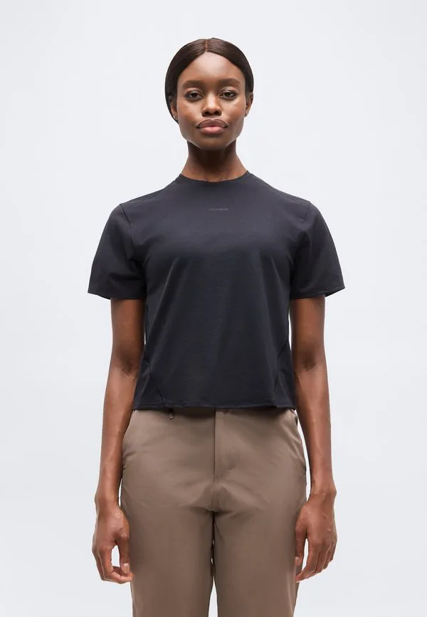 

Футболка trackline, базовая футболка Salomon, Deep Black, Черный, Футболка trackline, базовая футболка Salomon, Deep Black