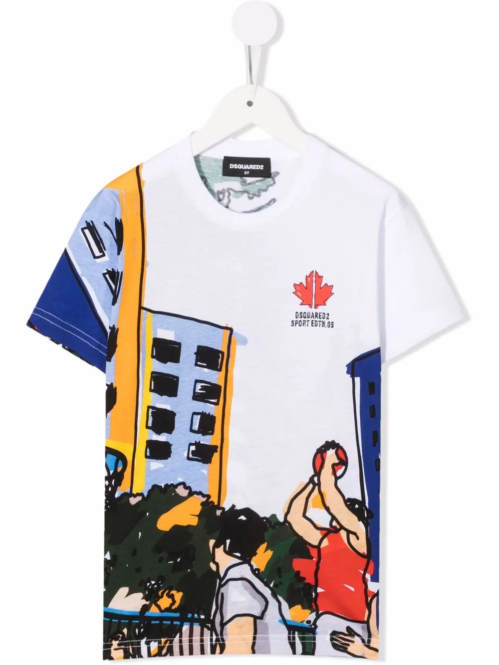 

Футболка Maple Leaf Dsquared2 Kids, белый