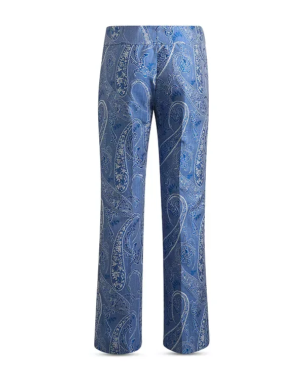 Расклешенные брюки Etro, Multi/Blue — фото 2