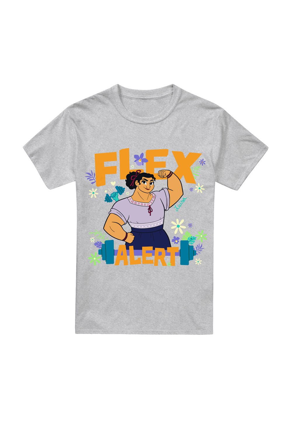 

Футболка с принтом ENCANTO FLEX ALERT Disney, серый