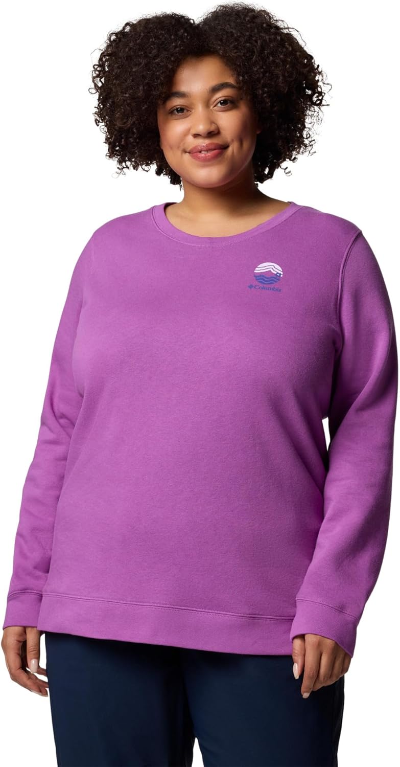 

Columbia женская толстовка Columbia Trek Graphic Crew, Razzle/Circular Linescape