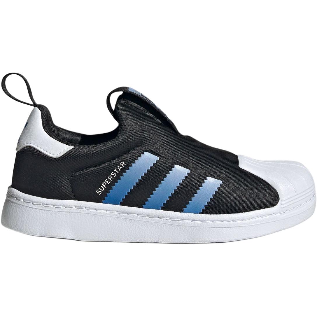 Детские кроссовки для скейтбординга SUPERSTAR 360 Low Top для детей от 3 до 7 лет Adidas Originals, черный — фото 2