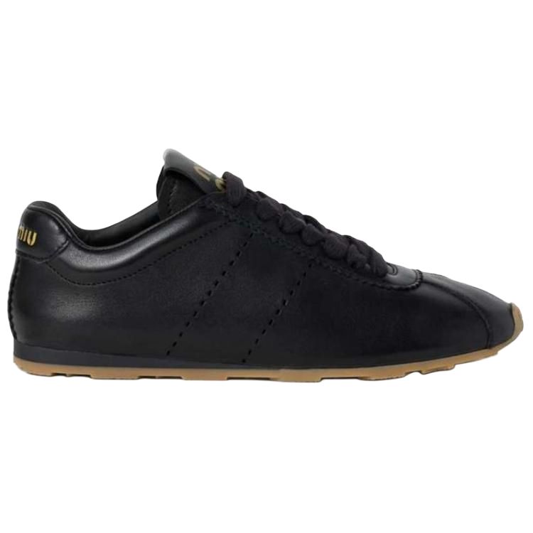 Повседневные туфли Plume Low Top женские черные MIU MIU — фото 2