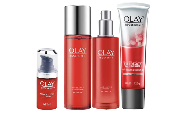 Olay Radical new age набор для ухода за кожей с мульти-пептидами увлажняющий и гидратирующий уменьшает морщинки комплект из четырех предметов — фото 2