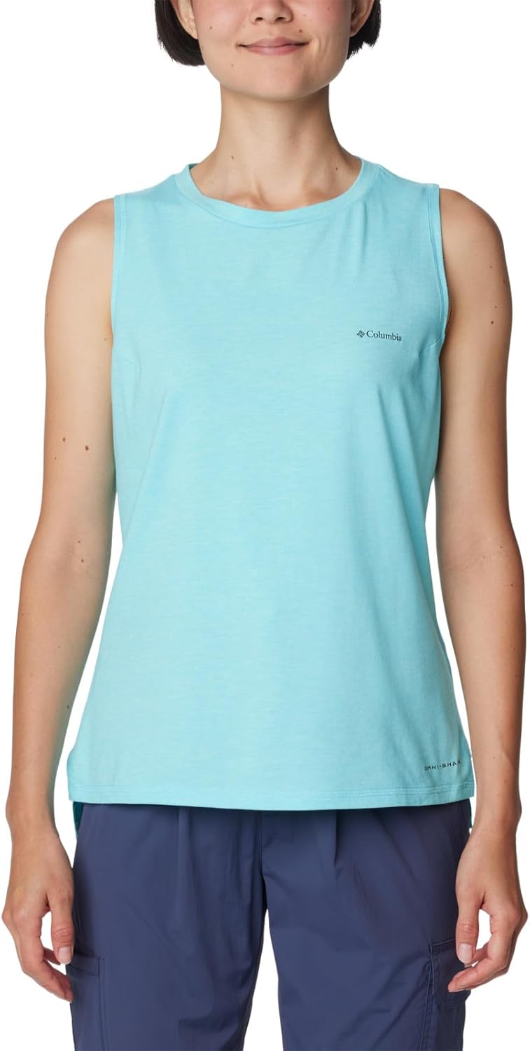 

Женская майка Columbia Sun Trek, Aquamarine Heather