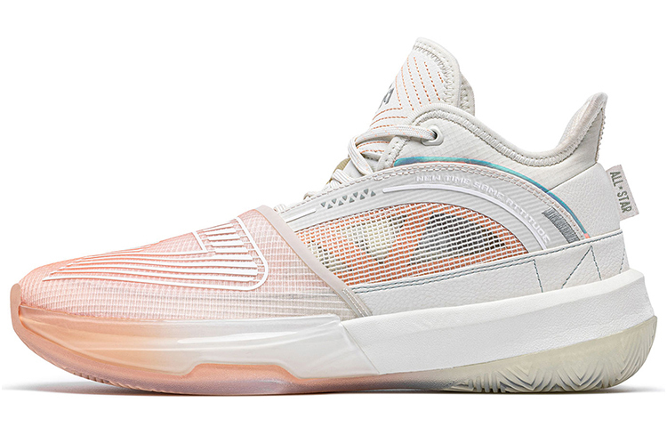 

PEAK Кроссовки баскетбольные State Extremely Large Triangle 1.0 мужские мидтоп молочно-нефритовые/пустынно-розовые