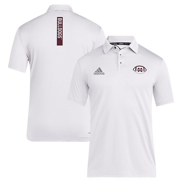 Мужская белая поло Mississippi State Bulldogs Coaches Adidas — фото 2