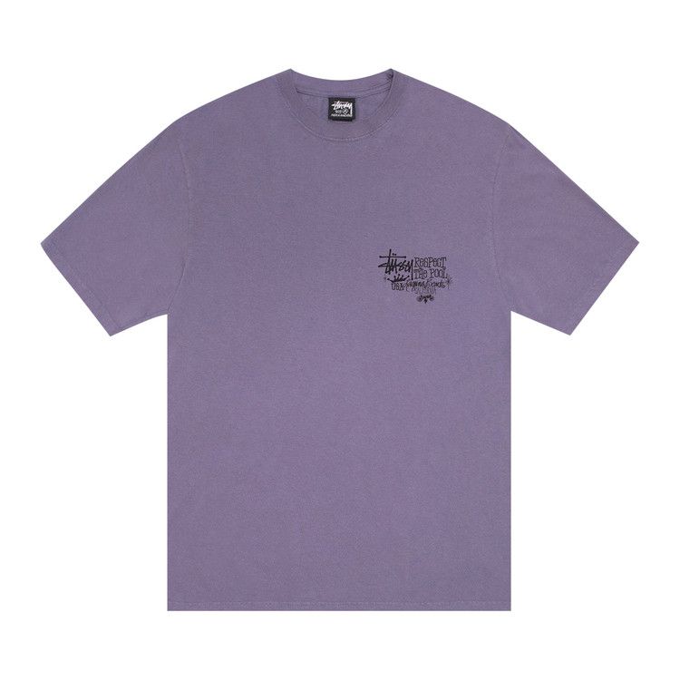

Футболка Stussy Respect The Pool Tee Pigment Dyed, Grape