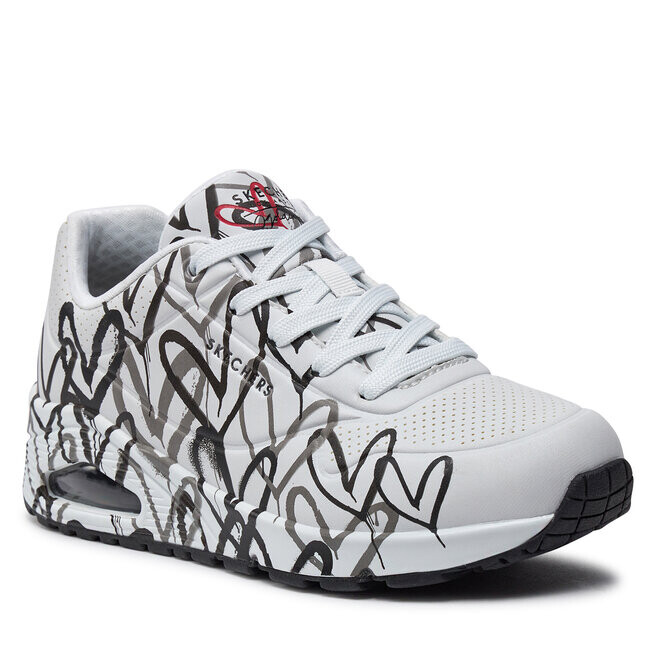 Кроссовки Skechers Spread The Love 155507/WBGY Wht/Blk/Gray, белый — фото 2