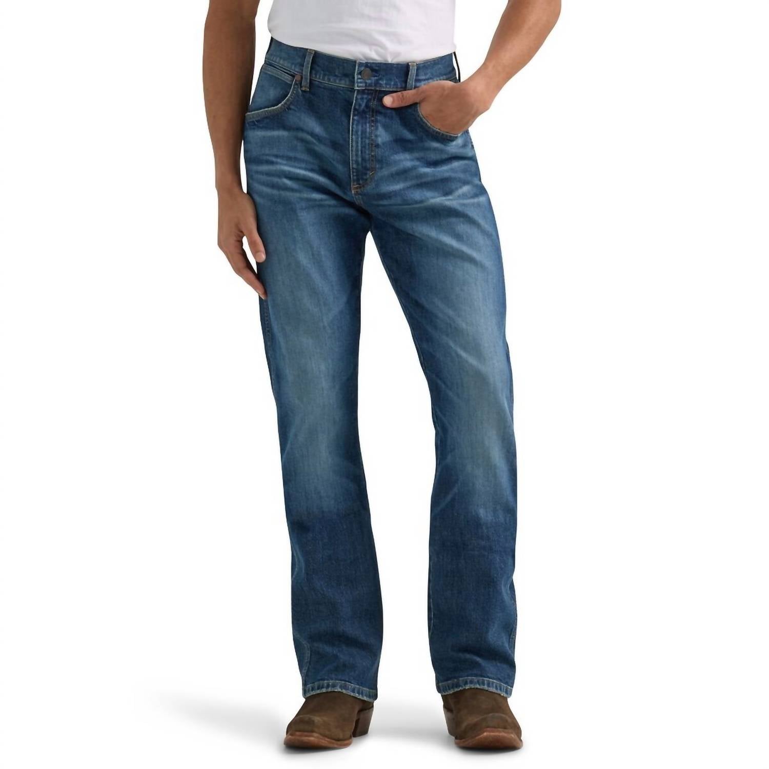 

Джинсы Retro Slim Boot Cut в темном цвете Wrangler, цвет dark wash