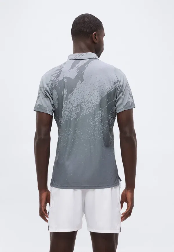 Футболка поло Nikecourt Advantage Slam, Nike Performance, антрацит/холодный серый/белый — фото 3