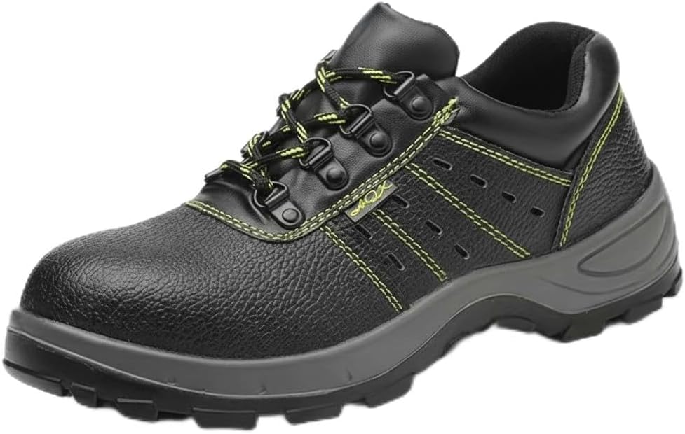 

Мужские ботинки FLOWERGIRR с защищенным стальным носком, черные, устойчивые к проколам, легкие промышленные кроссовки из синтетической кожи с противоскользящей подошвой