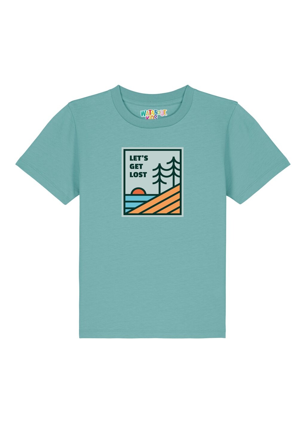 

Футболка с принтом Watapparel, цвет teal monstera