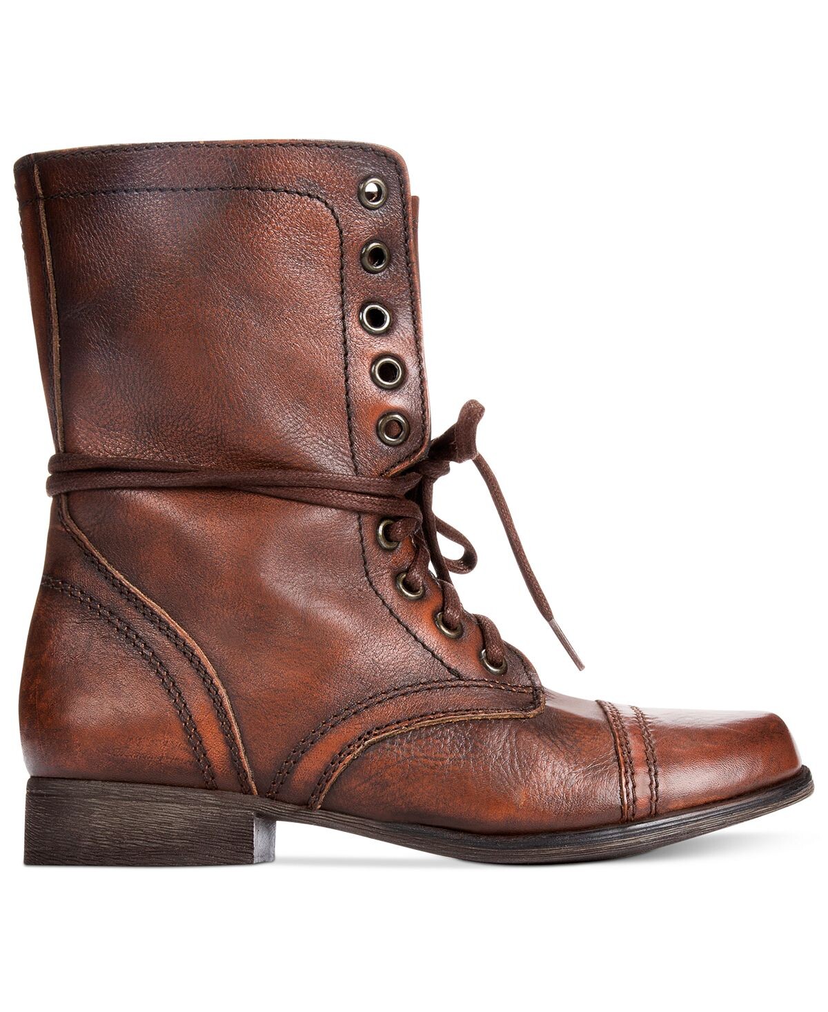 Женские ботинки Steve Madden Troopa на шнуровке, коричневый — фото 2