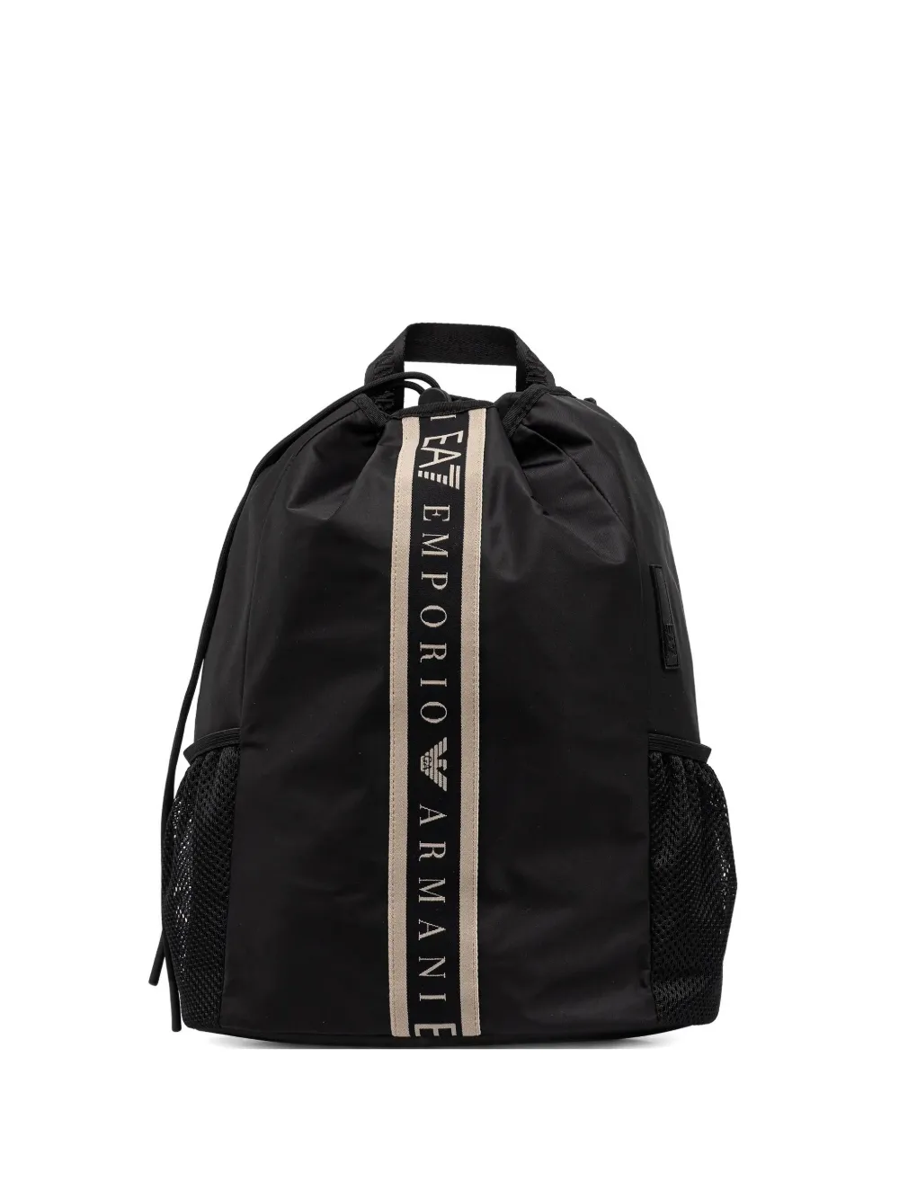 

Рюкзак с завязками и логотипом Ea7 Emporio Armani, черный