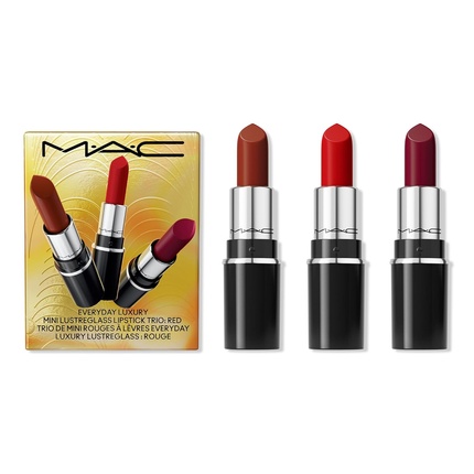 

Мини-помада Everyday Luxury Lustreglass, трио красных оттенков - упаковка из 3 шт. Mac