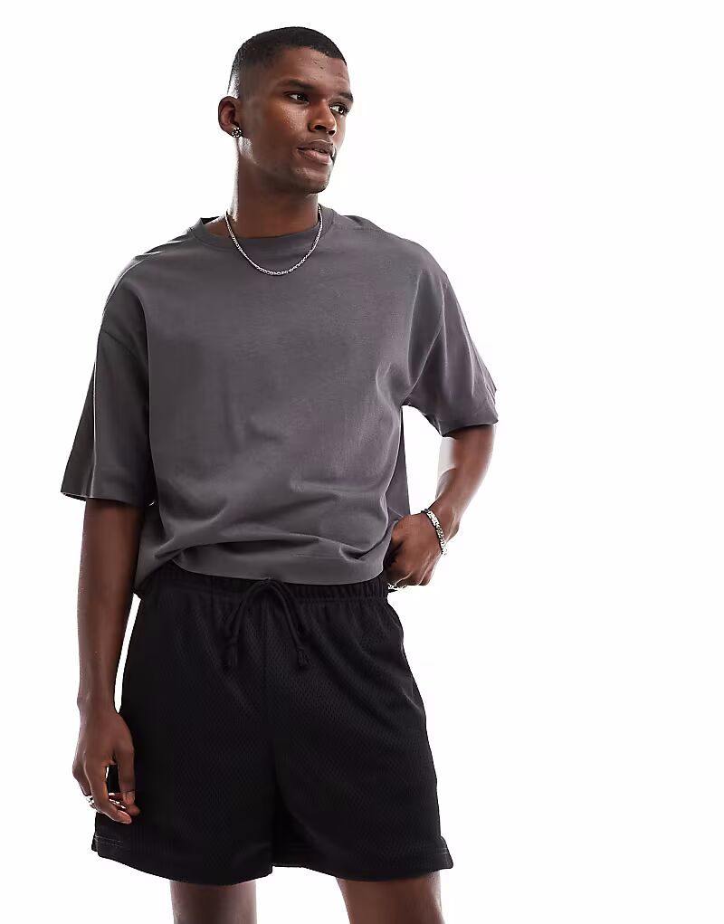 

Спортивные флисовые шорты черного цвета Cotton On