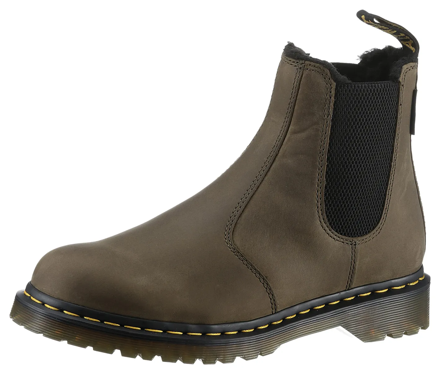 

Зимние ботинки DR.MARTENS "2976", на уютной теплой подкладке Dr. Martens, оливковый