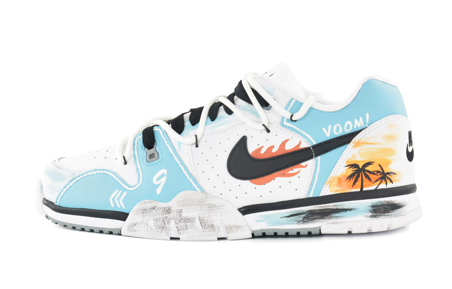 

Кроссовки Cross Trainer для мужчин с низким верхом, черный/белый/синий Nike