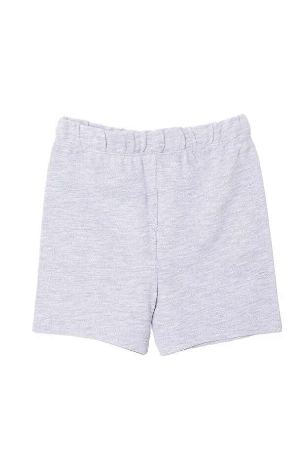 Детские шорты для мальчиков пике-фактуры Hellobaby basic men's pique shorts baby boy Ebebek Hello Baby, Gray Melange — фото 2