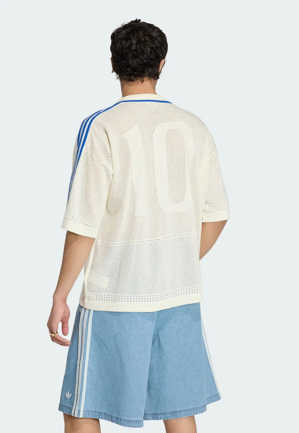 Вязаный кардиган Adidas Originals, белый — фото 2