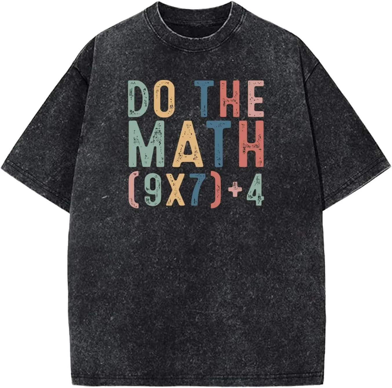 Мужская футболка с принтом Do The Math 67, Wash Black