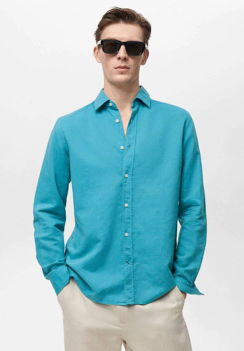 

Рубашка Mango, Turquoise