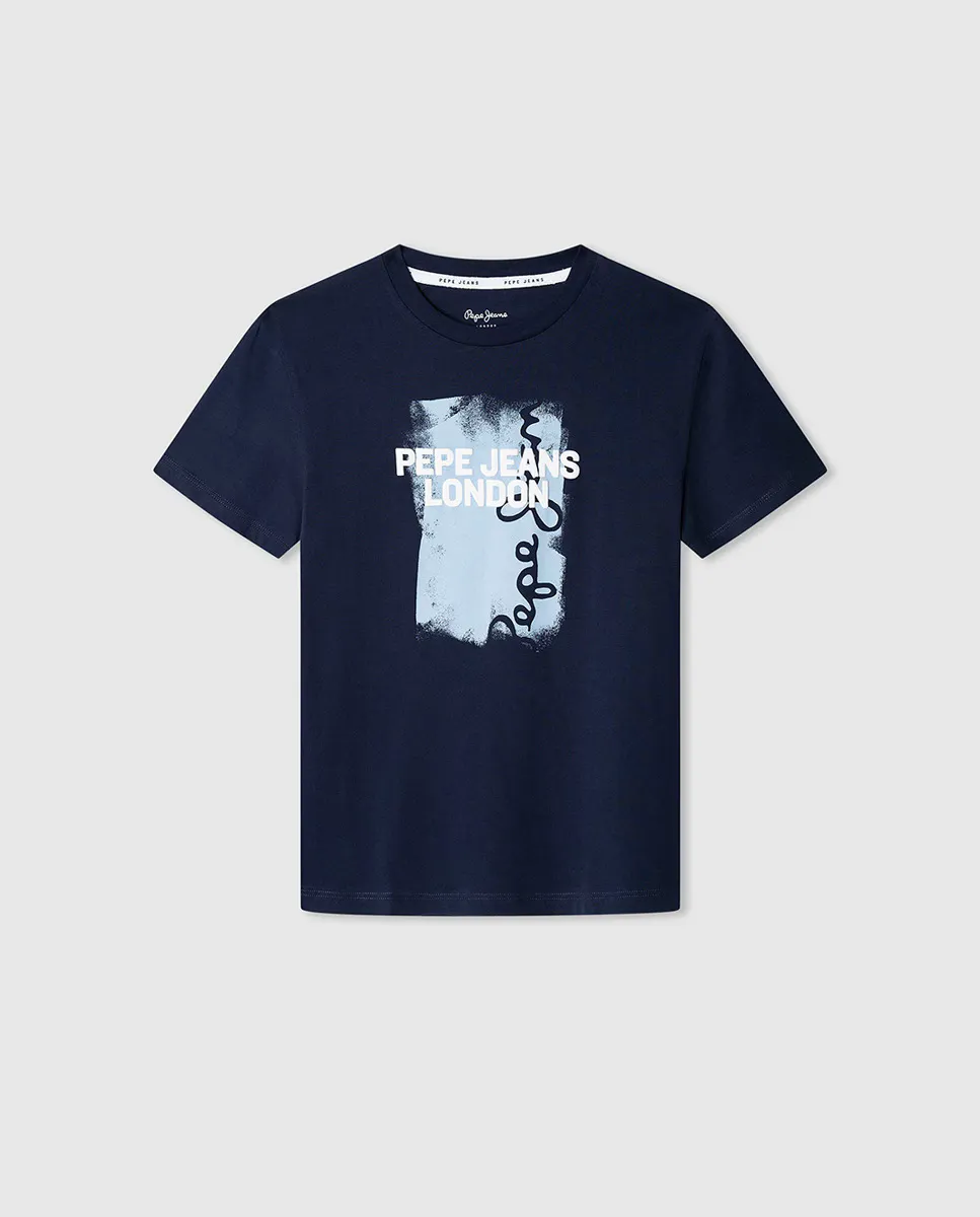 

Футболка мальчика Алекса Pepe Jeans, тёмно-синий