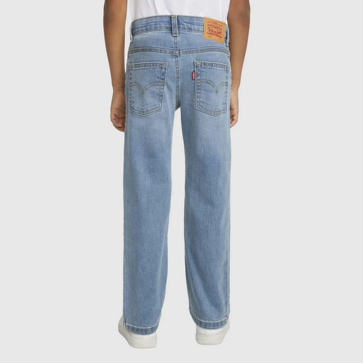 Прямые спортивные джинсы 514 для мальчиков 4-7 лет Levi's, Blue Stone - Light Wash — фото 4