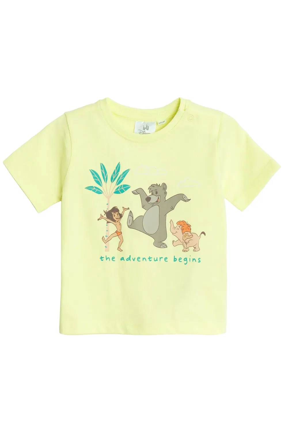 Детская футболка с коротким рукавом с принтом The Jungle Book Character Cool Club, Yellow