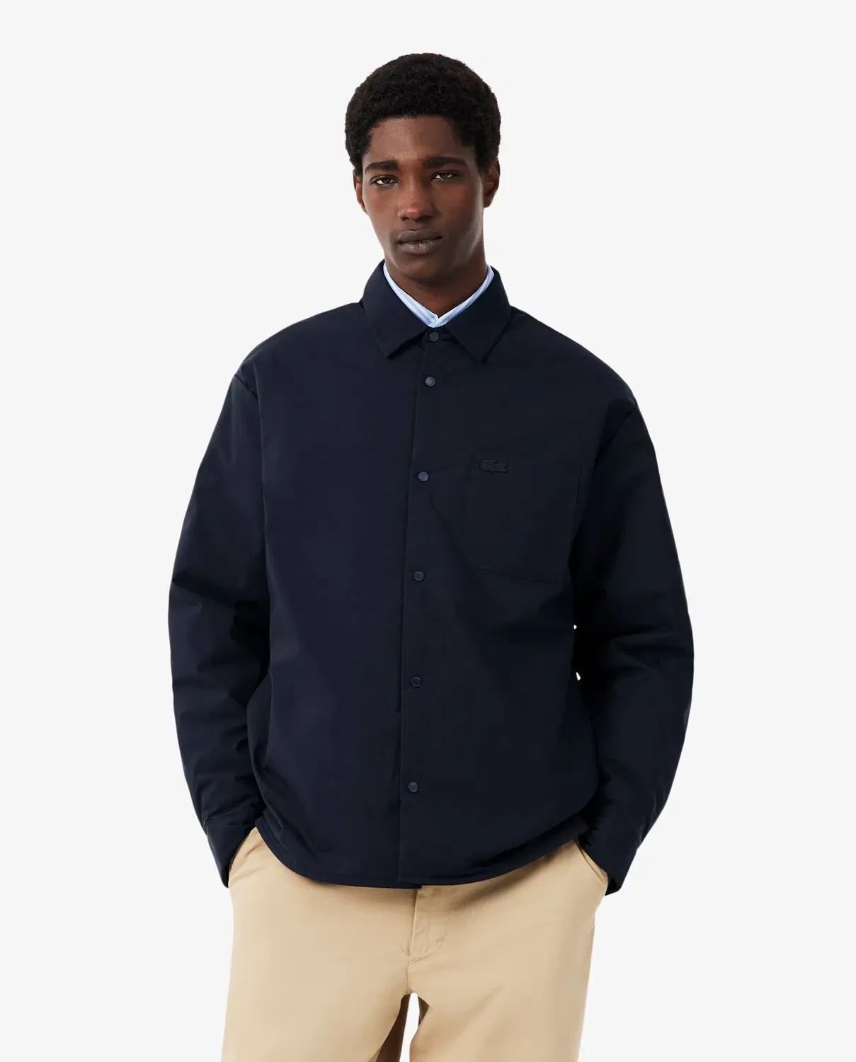 Рубашка мужская Lacoste с длинным рукавом, Azul Marino