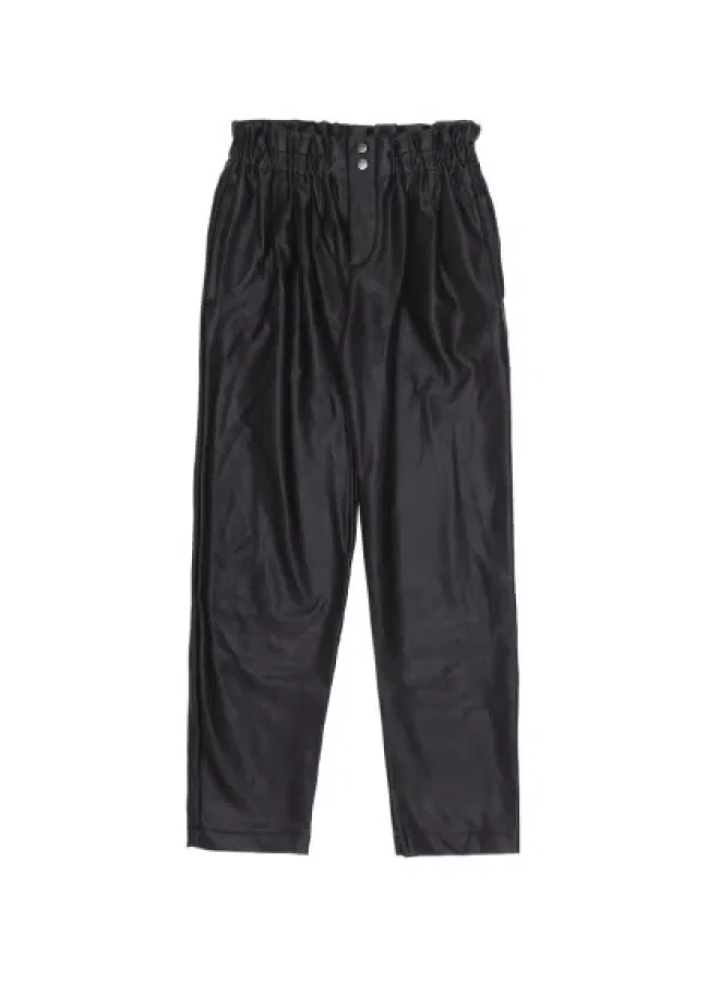 Брюки кожаные детские Zara, черный