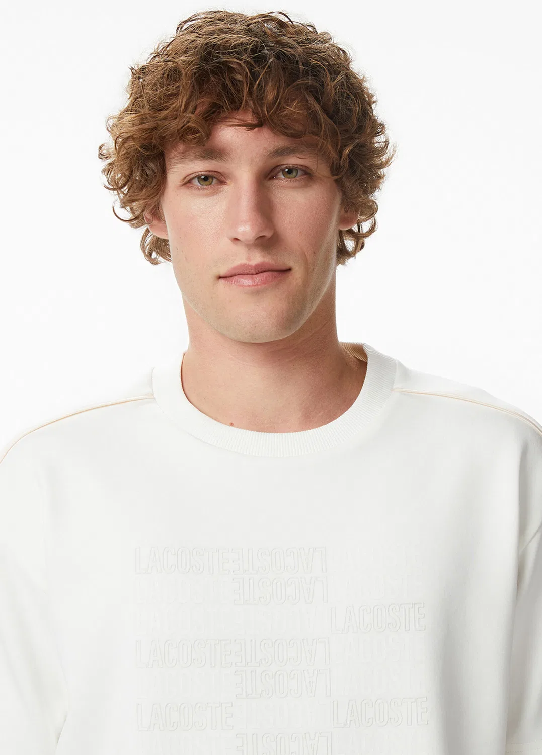Футболка Lacoste Relaxed Fit, кремовый — фото 2